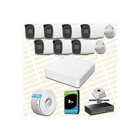 Provzen Hikvision 7 IP Kameralı Colorvu Hibrit Güvenlik Kamerası