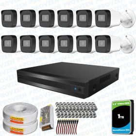 Provzen Hikvision RV 12 Kamera 1TB HDD Güvenlik Kamerası
