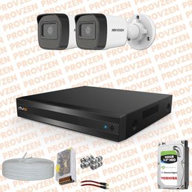 Provzen Hikvision RV 2 Kamera 500GB HDD Güvenlik Kamerası