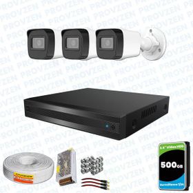 Provzen Hikvision RV 3 Kamera 500GB HDD Güvenlik Kamerası