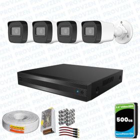 Provzen Hikvision RV 4 Kamera 500GB HDD Güvenlik Kamerası