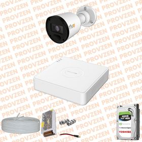 Provzen RV Hikvision 1 Kamera 20 m Gece Görüş Güvenlik Kamerası