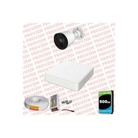 Provzen RV Hikvision 1 Kamera 20 m Gece Görüş Güvenlik Kamerası