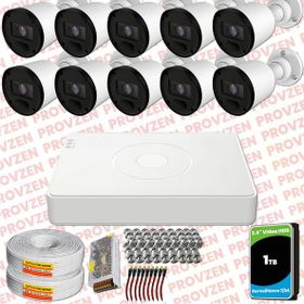Provzen RV Hikvision 10 Kamera 20 m Gece Görüş Güvenlik Kamerası