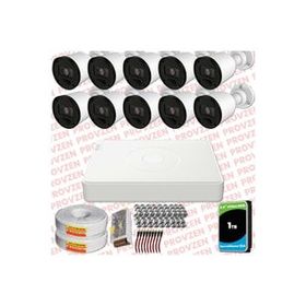 Provzen RV Hikvision 10 Kamera 20 m Gece Görüş Güvenlik Kamerası