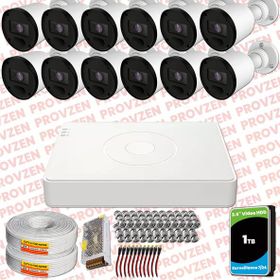 Provzen RV Hikvision 12 Kamera 20 m Gece Görüş Güvenlik Kamerası