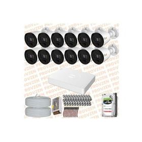 Provzen RV Hikvision 12 Kamera 20 m Gece Görüş Güvenlik Kamerası