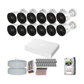 Provzen RV Hikvision 12 Kamera 20 m Gece Görüş Güvenlik Kamerası