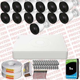 Provzen RV Hikvision 13 Kamera 20 m Gece Görüş Güvenlik Kamerası