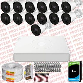 Provzen RV Hikvision 13 Kamera 20 m Gece Görüş Güvenlik Kamerası