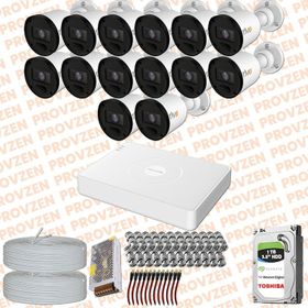 Provzen RV Hikvision 14 Kamera 20 m Gece Görüş Güvenlik Kamerası