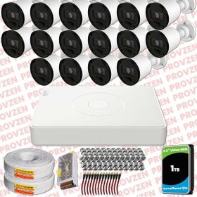 Provzen RV Hikvision 16 Kamera 20 m Gece Görüş Güvenlik Kamerası
