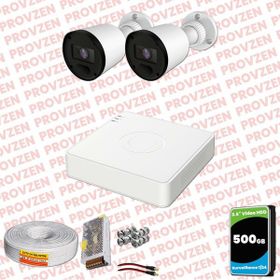 Provzen RV Hikvision 2 Kamera 20 m Gece Görüş Güvenlik Kamerası