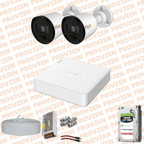 Provzen RV Hikvision 2 Kamera 20 m Gece Görüş Güvenlik Kamerası