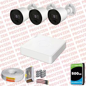 Provzen RV Hikvision 3 Kamera 20 m Gece Görüş Güvenlik Kamerası