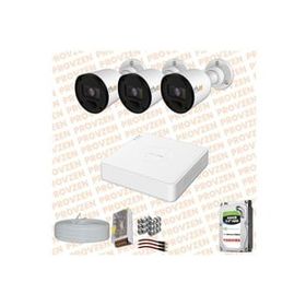 Provzen RV Hikvision 3 Kamera 20 m Gece Görüş Güvenlik Kamerası