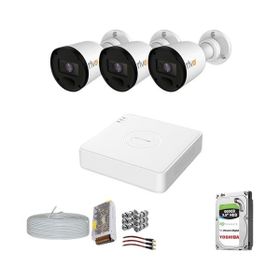 Provzen RV Hikvision 3 Kamera 20 m Gece Görüş Güvenlik Kamerası