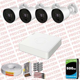 Provzen RV Hikvision 4 Kamera 20 m Gece Görüş Güvenlik Kamerası