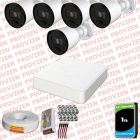 Provzen RV Hikvision 5 Kamera 20 m Gece Görüş Güvenlik Kamerası