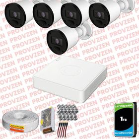 Provzen RV Hikvision 5 Kamera 20 m Gece Görüş Güvenlik Kamerası