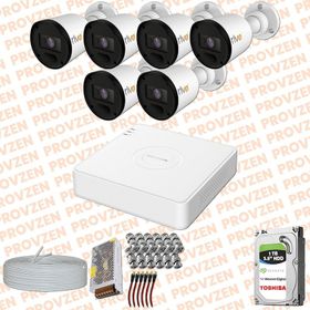 Provzen RV Hikvision 6 Kamera 20 m Gece Görüş Güvenlik Kamerası