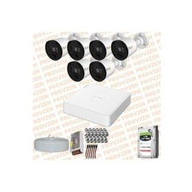 Provzen RV Hikvision 6 Kamera 20 m Gece Görüş Güvenlik Kamerası