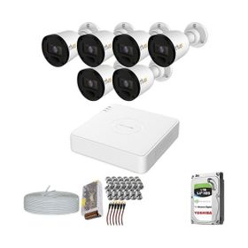 Provzen RV Hikvision 6 Kamera 20 m Gece Görüş Güvenlik Kamerası