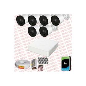 Provzen RV Hikvision 6 Kamera 20 m Gece Görüş Güvenlik Kamerası
