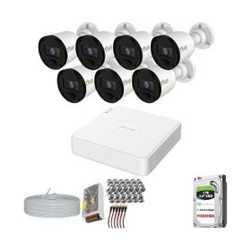 Provzen RV Hikvision 7 Kamera 20 m Gece Görüş Güvenlik Kamerası
