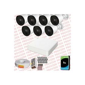 Provzen RV Hikvision 7 Kamera 20 m Gece Görüş Güvenlik Kamerası