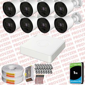 Provzen RV Hikvision 8 Kamera 20 m Gece Görüş Güvenlik Kamerası
