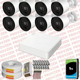 Provzen RV Hikvision 8 Kamera 20 m Gece Görüş Güvenlik Kamerası