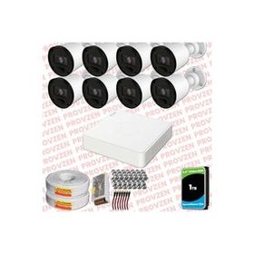 Provzen RV Hikvision 8 Kamera 20 m Gece Görüş Güvenlik Kamerası