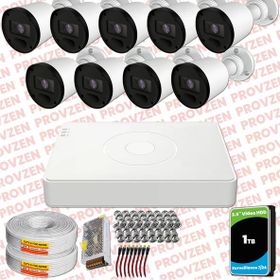 Provzen RV Hikvision 9 Kamera 20 m Gece Görüş Güvenlik Kamerası