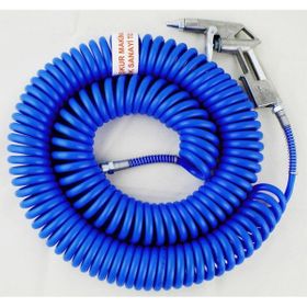 Proxtech Yüksek Kalite Kompresör Spiral Hava Hortumu 8 mm 15 m Hava Tabancası