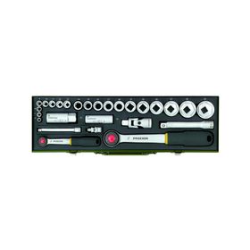 Proxxon 23020 1/4-1/2 Lokma Takımı