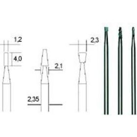 Proxxon 28752 3 Adet Silindir ve Konik Biçimli Tungsten Freze Seti