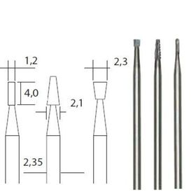 Proxxon 28752 3 Adet Silindir ve Konik Biçimli Tungsten Freze Seti