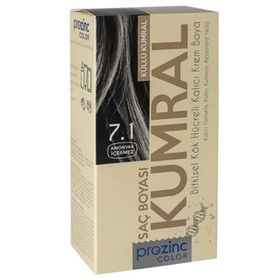 Prozinc Color 7.1 Küllü Kumral Amonyaksız Bitkisel Kalıcı Saç Boyası