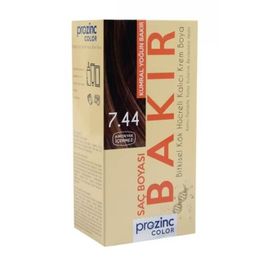 Prozinc Color 7.44 Bakır Amonyaksız Bitkisel Kalıcı Saç Boyası