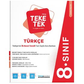 Pruva 8.Sınıf Türkçe Teke Tek Soru Bankası