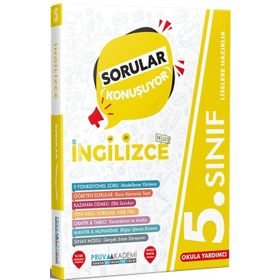 Pruva Akademi 5.Sınıf İngilizce Sorular Konuşuyor Soru Bankası