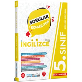Pruva Akademi 5.Sınıf İngilizce Sorular Konuşuyor Soru Bankası