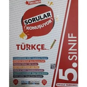 Pruva Akademi 5. Sınıf Yeni Türkçe Sorular Konuşuyor Soru Bankası