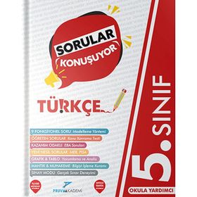 Pruva Akademi 5. Sınıf Yeni Türkçe Sorular Konuşuyor Soru Bankası