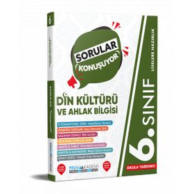 Pruva Akademi 6.Sınıf Din Kültürü ve Ahlak Bilgisi Sorular Konuşuyor Soru Bankası