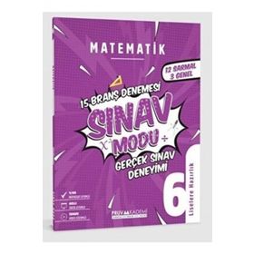 Pruva Akademi 6.Sınıf Matematik Sınav Modu 15 Deneme