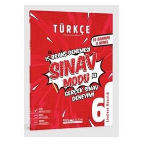 Pruva Akademi 6.Sınıf Türkçe Sınav Modu 15 Deneme
