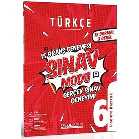 Pruva Akademi 6.Sınıf Türkçe Sınav Modu 15 Deneme