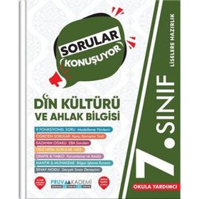 Pruva Akademi 7.Sınıf Din Kültürü ve Ahlak Bilgisi Sorular Konuşuyor Soru Bankası